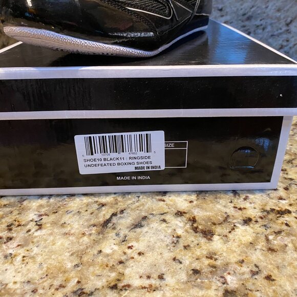 Ringside Men's Boxing Shoes W/Box Black Size 11 "Undefeated" - Picture 3 of 9